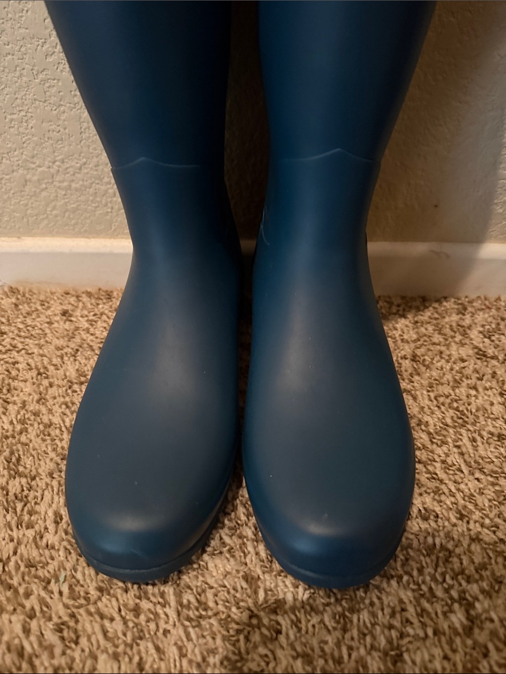 Hunter Navy Blue Tall Rain Boots - Picture 11 of 12
